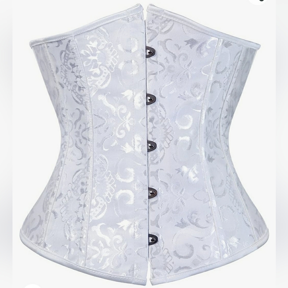 Alivila y Fashion White Underbust Corset Waist Cincher Size 4XL NWT